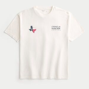 Hollister NWT Men’s White Racing T-Shirt